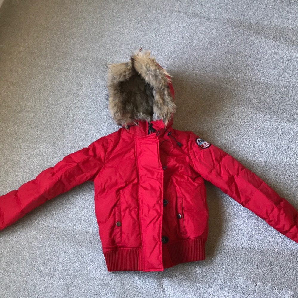 Pajar down Fur Bomber Jacket